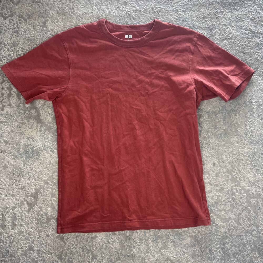 Uniqlo Knit T-Shirt - Red - Medium